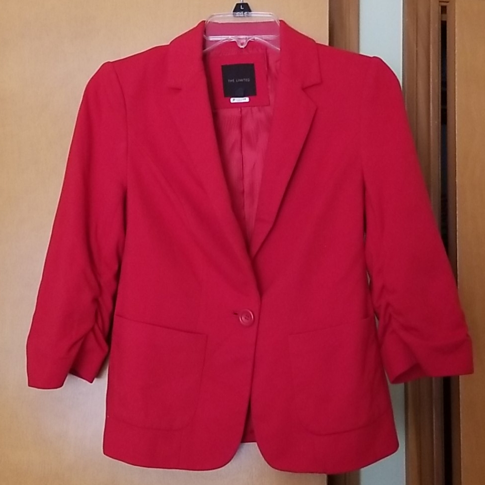 The Limited Red Suit Jacket